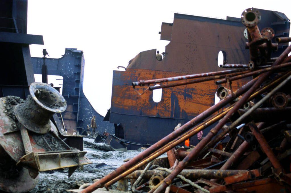 scrap steel bangladesh ship dismantling yards